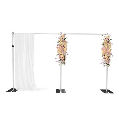 10x20 ft Heavy Duty Backdrop Stand, 6-10ft x 10-20ft Adjustable and Length, Pipe and Drape Stand Support System Photo Video Studio Background Stand Kit for Event,Birthday Party and Wedding Decor
