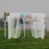 10x20 ft Heavy Duty Backdrop Stand, 6-10ft x 10-20ft Adjustable and Length, Pipe and Drape Stand Support System Photo Video Studio Background Stand Kit for Event,Birthday Party and Wedding Decor view 3