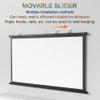 GSKDZG HD Projector Screen Manual Pull Down Projection Screen 30" 40" 50" 60" 72" Portable Home Theater Movie Screen for Indoor Outdoor, 4:3 16:9 Format(50 Inch (4:3)) view 3