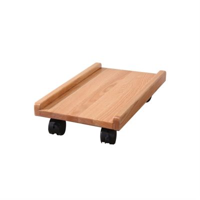 ENGENDER PC Stand CPU Bracket Mobileable PC Bracket Computer Bracket Computer Host Printer Wooden with 4 Casters Computer Tower Stand(B)