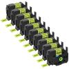 10 Pack Esaytool Replacement for TZe-C51 TZeC51 TZC51 24mm 0.94inch Black on Yellow Fluorescent Laminated Compatible with P-Touch PT-D600 P750W P700 E500 PT-P710BT Label Marker view 1
