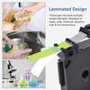 10 Pack Esaytool Replacement for TZe-C51 TZeC51 TZC51 24mm 0.94inch Black on Yellow Fluorescent Laminated Compatible with P-Touch PT-D600 P750W P700 E500 PT-P710BT Label Marker view 4