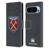 Head Case Designs Officially Licensed West Ham United FC Third Goalkeeper 2019/20 Crest Kit Leather Wallet Case Compatible with Google Pixel 9 / Pixel 9 Pro view 1