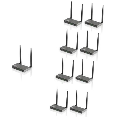 AIMIBO HDMI Wireless Transmitter & 8 Receivers 1080P, Multiple TXS & RXs, 5.8G HDMI Extender with KVM, IR Remote, Loop-Out, 656FT, Stream Video Audio for Laptop, Satellite to TV, Projector, Monitor