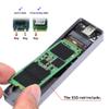 Cablecc 20Gbps USB4 Type-C USB3.2 to M.2 NVME M-Key NGFF SATA SSD PCBA Enclosure 2280/2242/2230mm Adapter RTL9220 Chipset view 2