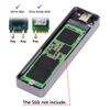 Cablecc 20Gbps USB4 Type-C USB3.2 to M.2 NVME M-Key NGFF SATA SSD PCBA Enclosure 2280/2242/2230mm Adapter RTL9220 Chipset view 3