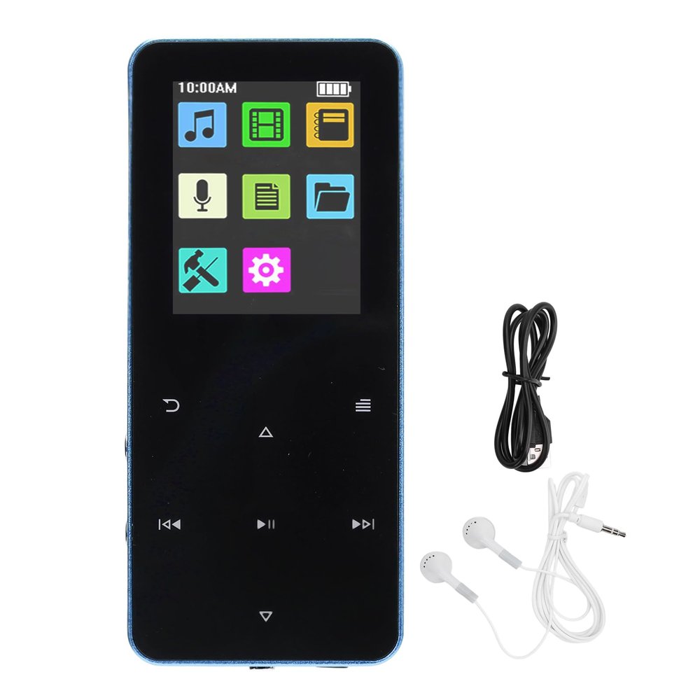 MP3 Player with Bluetooth, 1.8 Inch HD Screen for Android, 4GB Portable Streaming MP3 Music Player, 180mAh HiFi Lossless Sound MP3 Player with Speaker, (4GB)