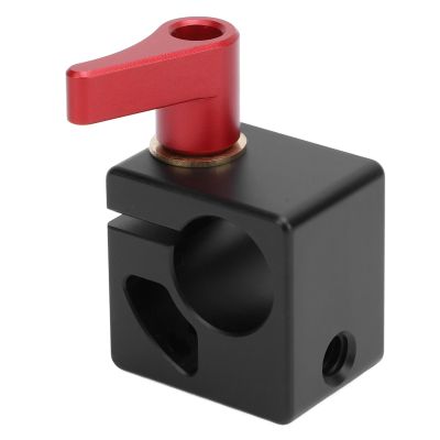15mm Single Rod Clamp Shoulder Rig Tripod DSLR Rail 1/4in 3/8in Thread Secure Connection Quick Release Aluminum Alloy for Camera Support System