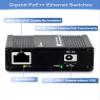 Atroodac 5 Ports Gigabit PoE+ Mini Ethernet Switch - 4 PoE+ @ 120W With 1 Uplink Port, 802.3at Enhanced Protection, Unmanaged Network Switch, Plug & Play, Sturdy Metal Housing, Desktop Design view 3