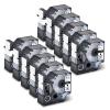 GREENCYCLE 10 Pack Compatible for DYMO D1 45803 S0720830 Label Tape 3/4" (19mm) x 23ft (7m) Black on White 45803s A45803 Label Maker Refill for DYMO LabelManager 350D 360D 420P 450D 500TS view 1