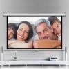 60INCH Projector Screen Manual Pull Down Projection Screen with Slow Retract Mechanism, HD Screen for Home Cinema Theater Presentation Education Outdoor Indoor Public Display(4:3) view 1