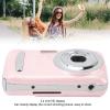Yunir Digital Camera, HD 1080P Kids Camera, 3 Batteries, Lanyard, 2.4in Screen, 16X Zoom Anti Shake, 16MP Compact Portable Small Point Shoot Camera Gift for Kid Student Children (Pink) view 4