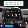 10 Inch Double Din Car Stereo Wireless CarPlay Android Auto 2G+32G Detachable Touchscreen Android Car Play Radio Bluetooth AM FM GPS Navigation WiFi Car Audio Receiver 2 Din Head Unit QLED Screen view 3