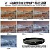 TVNYRVZA Adjustable IR Filter Infrared Lens Passes Infrared 550nm to 750nm 49 52 58 67 77mm for SLR Digital SLR Camera Lens(49mm) view 2