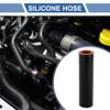 X AUTOHAUX Straight Coupler Silicone Hose 0.87" ID 5" Length 0 Degree Universal Car Silicone Hose Coolant Hose 4-Ply 5mm Thickness Air Intake/Turbo/Intercooler Piping Tube Black Red 1 Pcs view 2