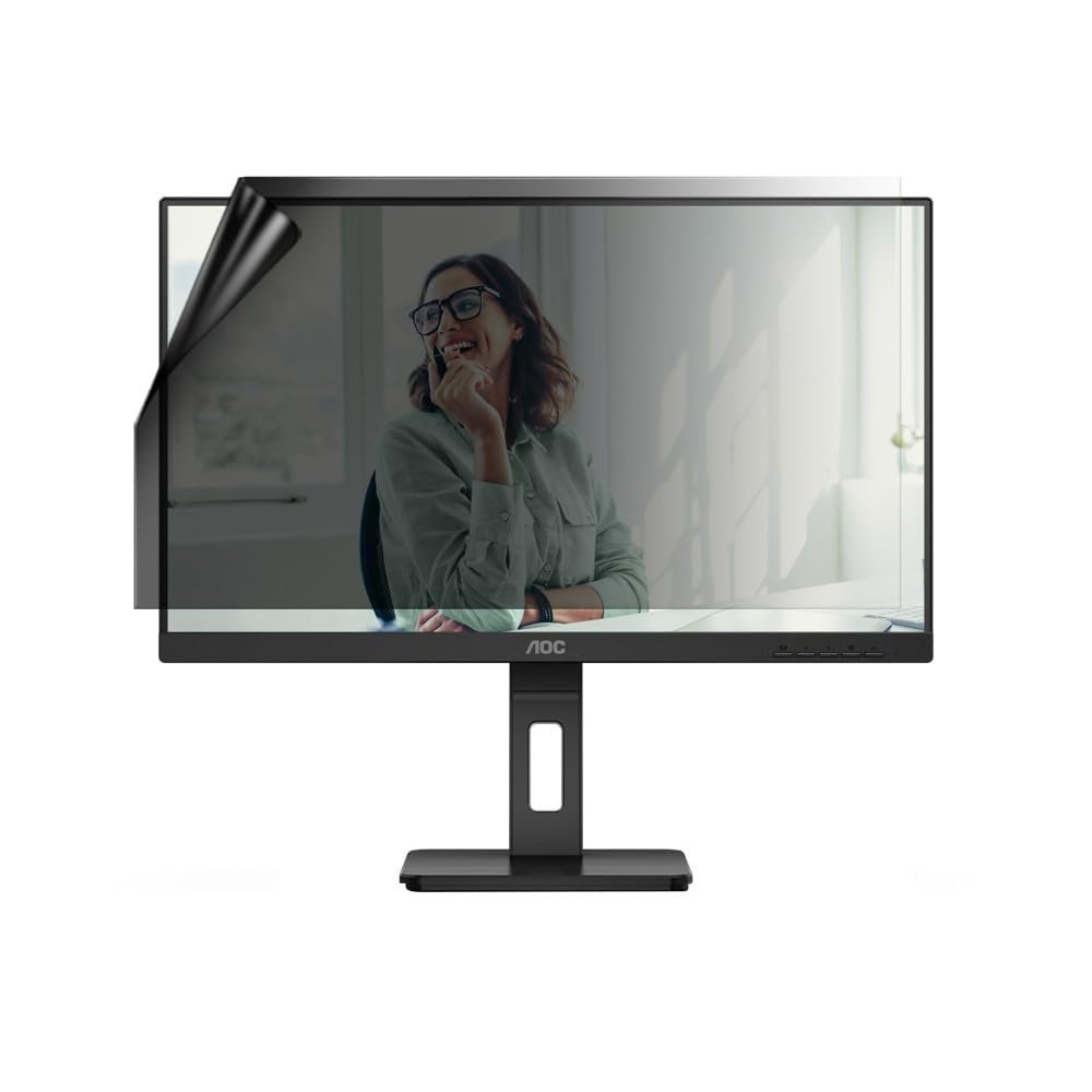 celicious Privacy Lite 2-Way Anti-Glare Anti-Spy Filter Screen Protector Film Compatible with AOC Monitor Q27P3CV