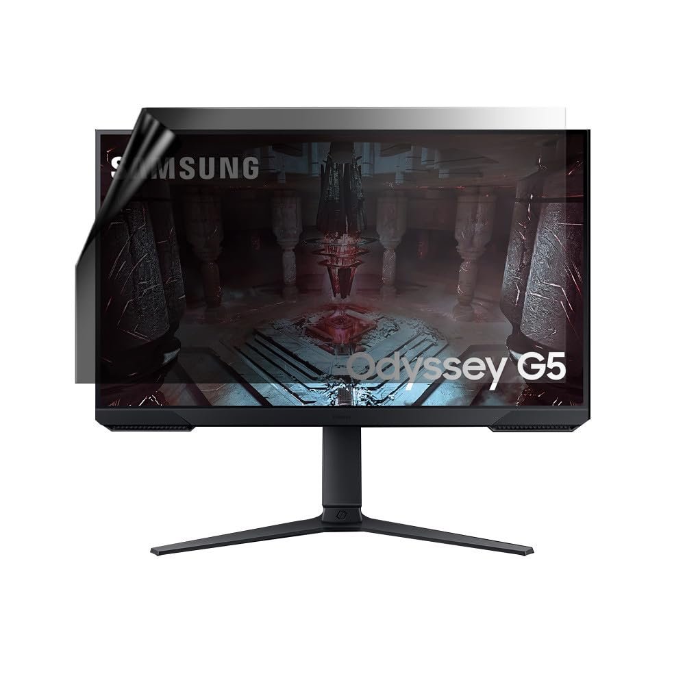 celicious Privacy Lite 2-Way Anti-Glare Anti-Spy Filter Screen Protector Film Compatible with Samsung Odyssey G5 G51C S27CG51