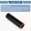 X AUTOHAUX Straight Coupler Silicone Hose 1.1" ID 5" Length 0 Degree Universal Car Silicone Hose Coolant Hose 4-Ply 5mm Thickness Air Intake/Turbo/Intercooler Piping Tube Black Red 1 Pcs view 4