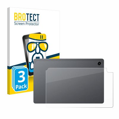 brotect Glass Screen Protector Film Compatible with Alldocube iPlay 60 Mini Pro (Back) (3 Pack) - Glass-Foil Protection [Scratch Resistant]