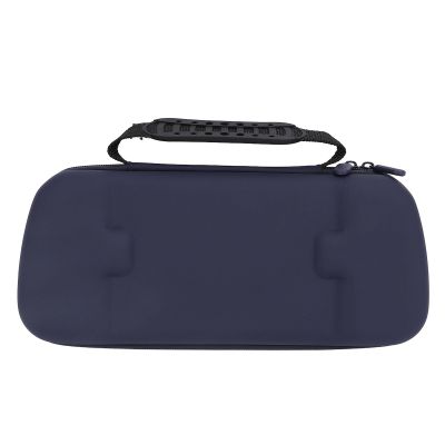 CCYLEZ Hard Carrying Case for Rog Ally 2023 RC71L, Built in Foldable Stand, Hard Protective Case with Handle, Lightweight Design, Water Proof PU Shell, for Outdoor (Dark Blue)