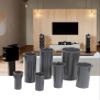 2Pcs Speaker Port Tube, 65mm x 140mm ABS Speaker Cabinet Port Tube Subwoofer Bass Reflex Tube view 4