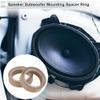 RATCHROLL 2 Set Universal Speaker Spacer Ring Tweeter Speaker Spacer Adapter Waterproof for 1.2" with Acrylic Washers Brown Wood view 2