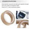 RATCHROLL 2 Set Universal Speaker Spacer Ring Tweeter Speaker Spacer Adapter Waterproof for 1.2" with Acrylic Washers Brown Wood view 3