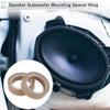 RATCHROLL 2 Set Universal Speaker Spacer Ring Tweeter Speaker Spacer Adapter Waterproof for 1.5" with Acrylic Washers Brown Wood view 2
