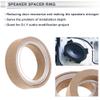 RATCHROLL 2 Set Universal Speaker Spacer Ring Tweeter Speaker Spacer Adapter Waterproof for 1.5" with Acrylic Washers Brown Wood view 3