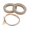 RATCHROLL 2 Set Universal Speaker Spacer Ring Tweeter Speaker Spacer Adapter Waterproof for 3.5" with Acrylic Washers and Light Strip Brown Wood view 1