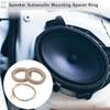 RATCHROLL 2 Set Universal Speaker Spacer Ring Tweeter Speaker Spacer Adapter Waterproof for 3.5" with Acrylic Washers and Light Strip Brown Wood view 2