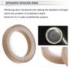 RATCHROLL 2 Set Universal Speaker Spacer Ring Tweeter Speaker Spacer Adapter Waterproof for 3.5" with Acrylic Washers and Light Strip Brown Wood view 3