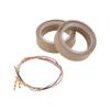 RATCHROLL 2 Set Universal Speaker Spacer Ring Tweeter Speaker Spacer Adapter Waterproof for 1.2" with Acrylic Washers and Light Strip Brown Wood view 1