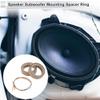 RATCHROLL 2 Set Universal Speaker Spacer Ring Tweeter Speaker Spacer Adapter Waterproof for 1.2" with Acrylic Washers and Light Strip Brown Wood view 2