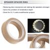 RATCHROLL 2 Set Universal Speaker Spacer Ring Tweeter Speaker Spacer Adapter Waterproof for 1.2" with Acrylic Washers and Light Strip Brown Wood view 3