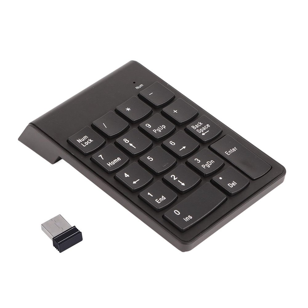 Mtlavishness Number Keyboard Number Pad Cordless 15.010.04.0 2. 4G Slim Numeric Keypad 18 Keys with USB Receiver Auto Sleep Mode New Pro Number Pad