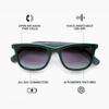Eddie Bauer Smart Glasses for Men Bluetooth Smart Glasses with UV400 Polarized Lenses, Open Ear Speakers & Microphone Velocity (Standard) view 2