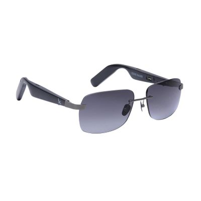 Eddie Bauer Smart Glasses for Men Bluetooth Smart Glasses with UV400 Polarized Lenses, Open Ear Speakers & Microphone Horizon (Standard)