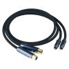 LEOSP 4N Sterling Silver Male Female to Audio Cable Power Amplifier to CD Player Microphone Adapter Cable(1 Meters) view 1