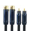 LEOSP 4N Sterling Silver Male Female to Audio Cable Power Amplifier to CD Player Microphone Adapter Cable(1 Meters) view 2