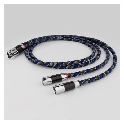 LEOSP 1 Pair 3 Pin HiFi Interconnect Cable (Male) to (Female) HiFi Balanced Audio Cable Microphone Cable Mic Wire(0.5 Meters)