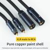 LEOSP 4N Sterling Silver Male Female to Audio Cable Power Amplifier to CD Player Microphone Adapter Cable(1 Meters) view 2