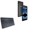 BoxWave Keyboard Compatible with Sky Devices Elite Octa - SlimKeys Bluetooth Keyboard, Portable Thin with Chiclet-Style Keys - Jet Black view 1