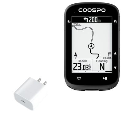 BoxWave Charger Compatible with Coospo REALROAD CS500 GPS Bike Computer - PD GAN miniCube (30W), 30W Tiny PD GAN Type-C Wall Charger - Winter White