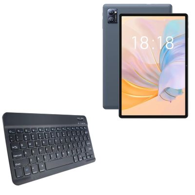 BoxWave Keyboard Compatible with N-one NPad Y - SlimKeys Bluetooth Keyboard, Portable Thin with Chiclet-Style Keys - Jet Black