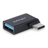 StarTech.com Right Angled USB-C to USB-A Adapter, USB 5Gbps, Compact USB-C Male to USB-A Female Adapter, Metal Housing, M/F view 1