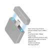 M.2 NVMe 2230 SSD Enclosure, Type C USB3.2 Gen2 10Gbps, Magnetic Portable Aluminum Alloy Solid State Drive Enclosure Adapter for PC Laptop, Plug and Play (128GB) view 2
