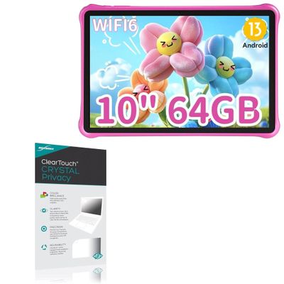 BoxWave Screen Protector Compatible with Blackview Tab 30 Kids - ClearTouch Crystal Privacy (2-Pack), Privacy Screen Protector Flexible Film Clear