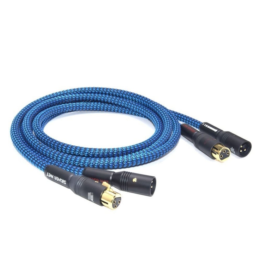 LEOSP Silver Plated HiFi Cable High Performance G5 Male to Female Cable(2 Meters)