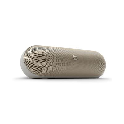 Beats Pill - Bluetooth Speaker and Portable Wireless Charger via USB-C - Up to 24 Hours Battery Life, IP67 Water Resistant, Apple & Android Compatible, Built-in Microphone  Campagne Gold (Renewed)